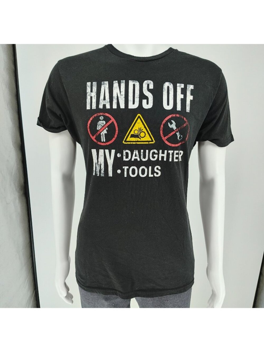 Way to Celebrate Father's Day Hands Off my Daughter/ My Tools T-Shirt (Medium)